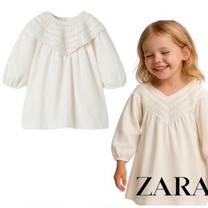 ZARA Kids | Cream | CROCHETED DRESS